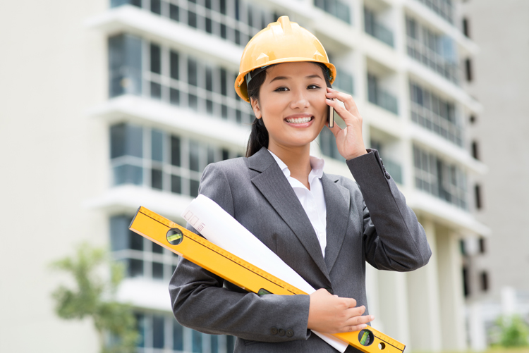 Contractor at Building Site - General Construction 